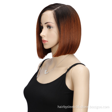 Hot Rebecca fashion brand soft wigs Bob 10 inches High temperature  heat resistant fiber wig synthetic hair wigs for black woman